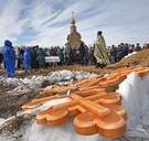 Zo smoort Rusland het rouwprotest na de Siberische brand: huilen mag, maar stel vooral geen vragen