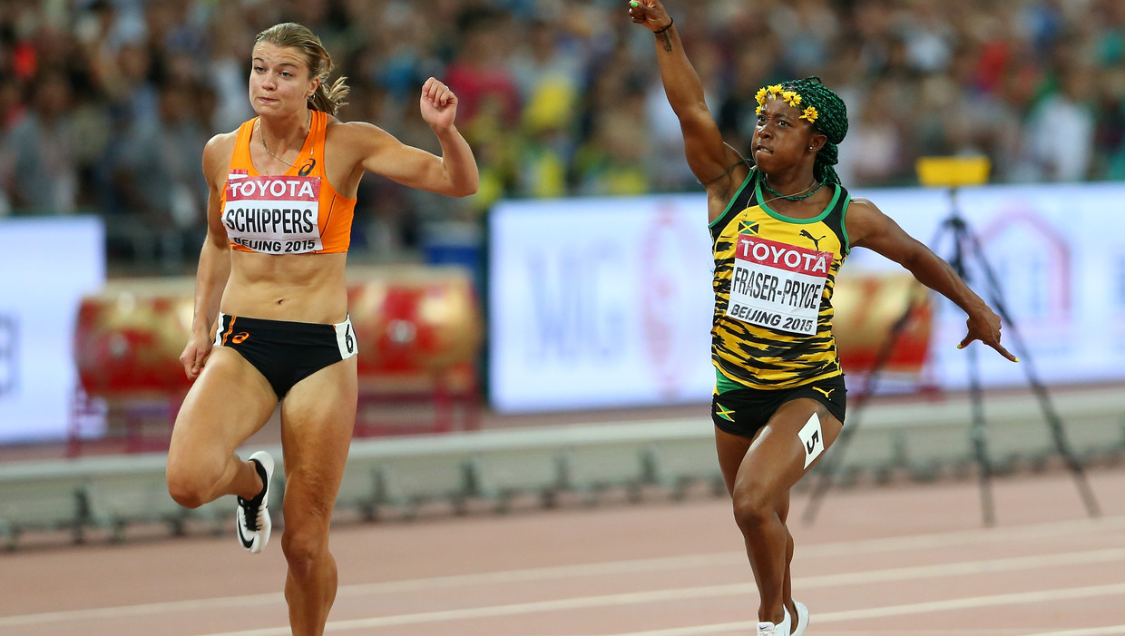 Fraser-Pryce pakt goud op 100m, zilver voor Schippers | De ...