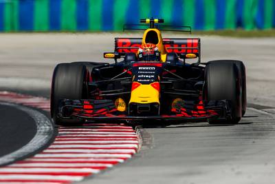 Problematische testdag voor Verstappen in Hongarije
