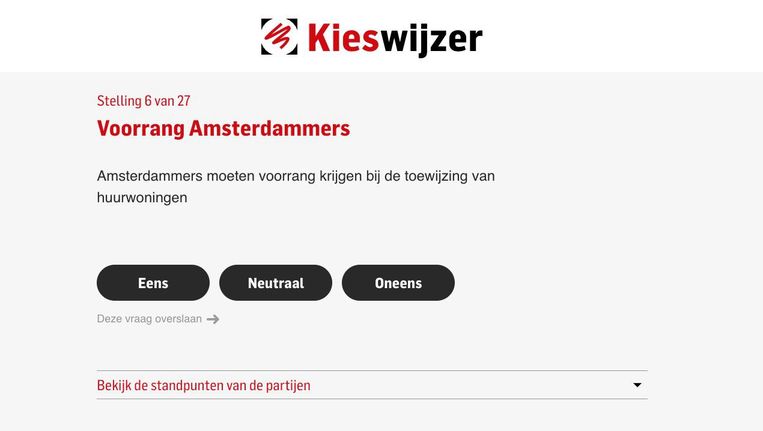 Het Parool Lanceert Kieswijzer Voor Amsterdam Het Parool