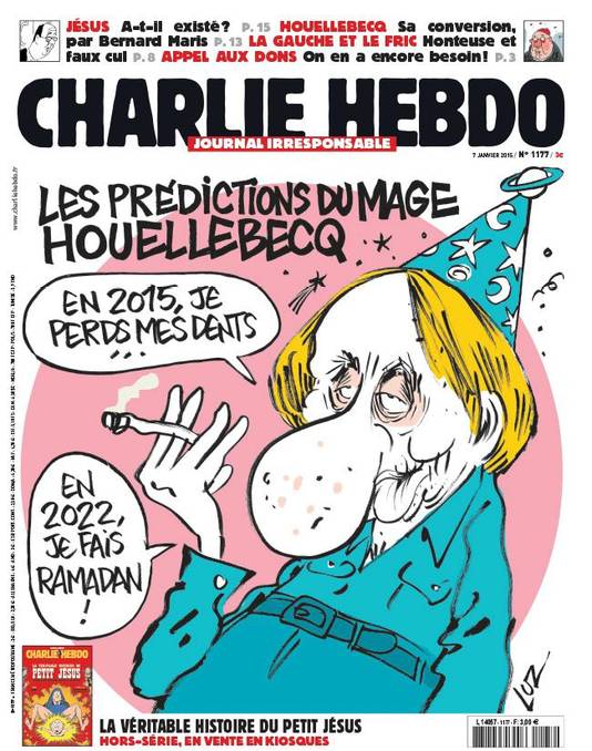 La Blague Osee De Charlie Hebdo Sur Houellebecq Monde 7sur7 Be