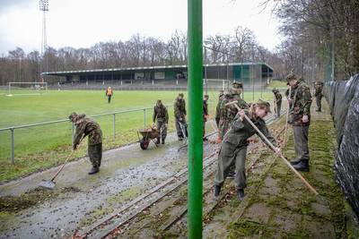 Vrijwilligersleger op de Wageningse Berg