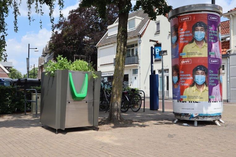 Circulair plassen: deze plantenbak is ook een urinoir.