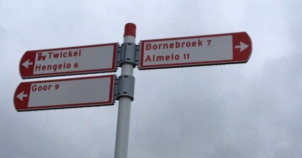 Opnieuw fout op bewegwijzering in Delden: na ‘Zuthpen’ nu ‘Bornebroek’