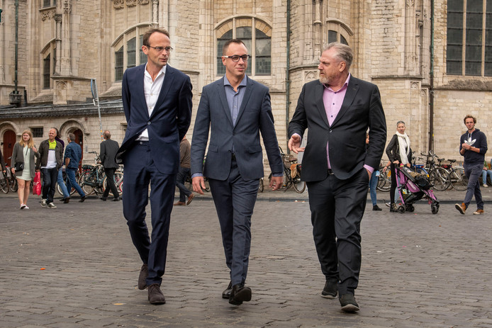 Initiatiefnemers Ronald Roothans, Joep van Meel en Peter Schouten (vlnr).