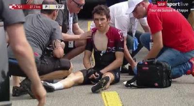 Geraint Thomas ne manquera pas le Tour de France malgré sa grosse chute