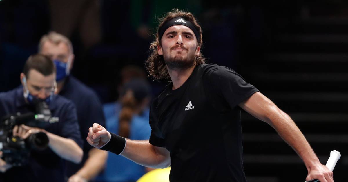 Tsitsipas overleeft in Londen matchpoint en klopt Roeblev - De Gelderlander