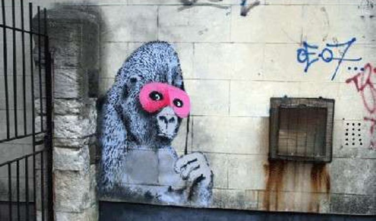 Beroemd Kunstwerk Van Banksy Overgeschilderd Het Parool