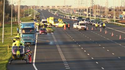 Lange file door ernstig ongeval op A2 bij Maarssen