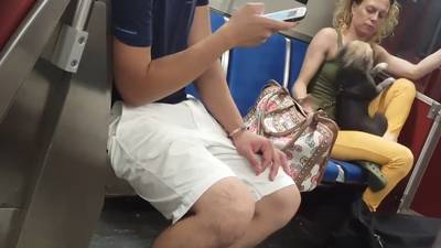 Vrouw bijt hond in Canadese metro