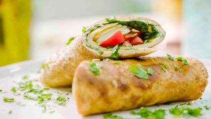 19. Hete bliksem & wrap van omelet