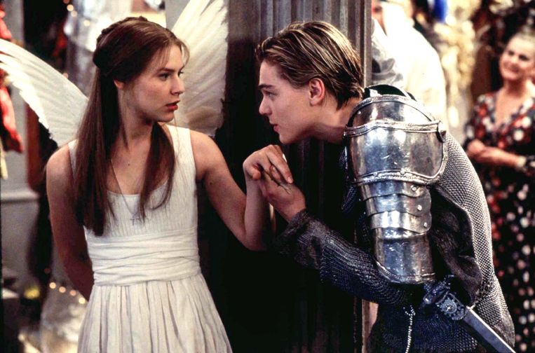 Van romantiek tussen Romeo en Juliet was op de set dus geen sprake.