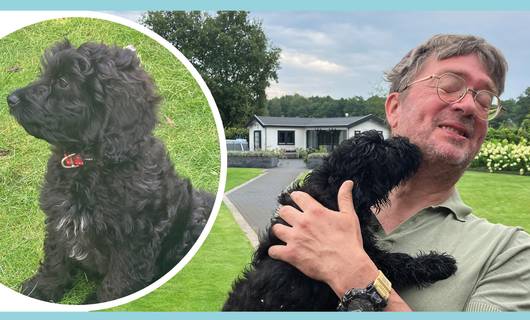 Mijn vrouw trok en gilde, sloeg en wrikte en probeerde ook de rest van de hond nog in bedwang te houden