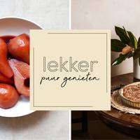 Chocolade-perentaart met zoute karamel
