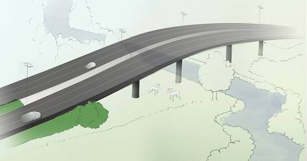 'Brug op palen' A58 Spoordonk iets lager | Kempen - Eindhovens Dagblad