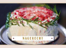 Romige red velvet ijstaart