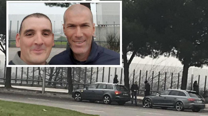 Résultat de recherche d'images pour "Zidane voiture selfie"