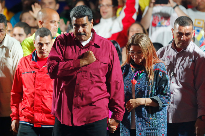 President Nicolás Maduro viert zijn tweede termijn als president van Venezuela.