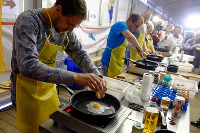 Alleen maar blije eieren op het NK uitsmijter bakken