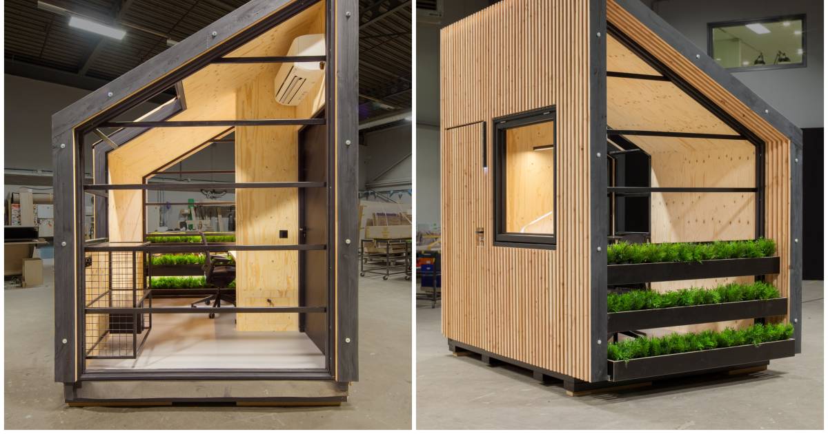 Gek van de herrie in huis? Deze ontwerper bedacht een ‘tiny office