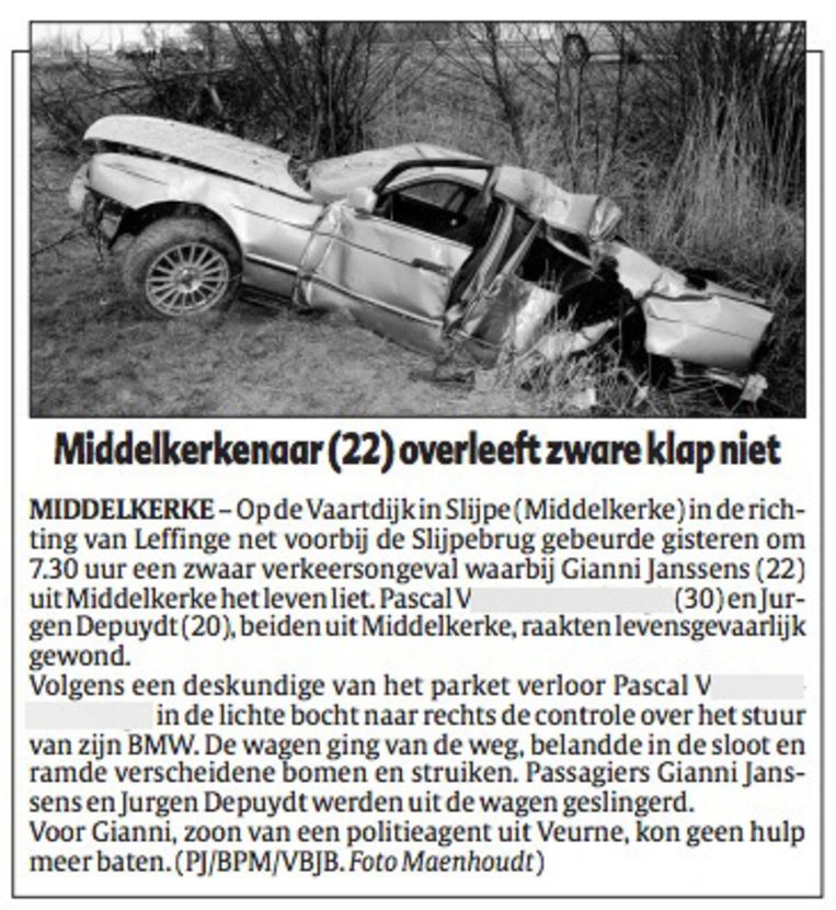 Doodrijder Rijdt 162 Per Uur Op E40 Koksijde In De Buurt Hln