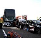 Busongeval met Belgische kinderen op Nederlandse snelweg: iedereen ongedeerd