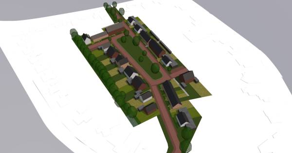 Veel groen in bouwplan Achter de Sleutel in hartje Riethoven - Eindhovens Dagblad