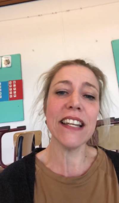 Juf Marleen ontroert kleuters van basisschool in Klein-Zundert met filmpje