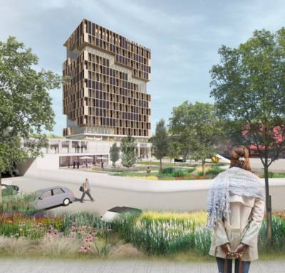 Nieuw hotel aan A12 in Ede met rooftop op 52 meter hoogte