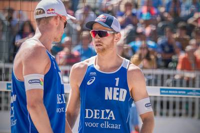 Beachduo terug naar huis na blessure bij Brouwer