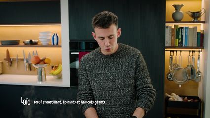 11. Boeuf croustillant, épinards et haricots géants