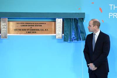 Prins William opent gerenoveerde London Bridge Station