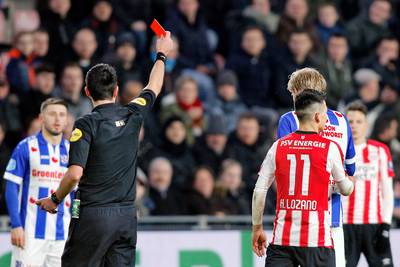 Cocu: Lozano 'beetje de kluts kwijt' door rode kaart