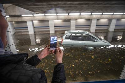In een paar uur tijd viel er voor een maand regen