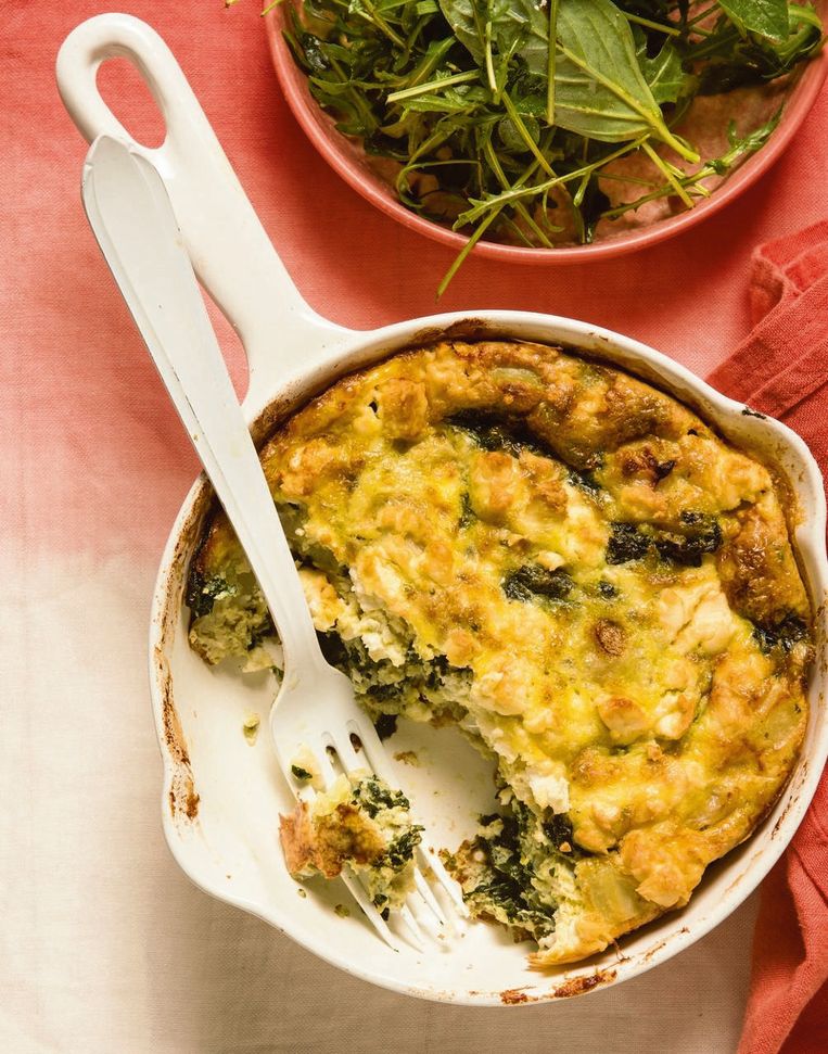 Jeroen Meus maakt frittata met spinazie en feta Nina kookt Nina HLN