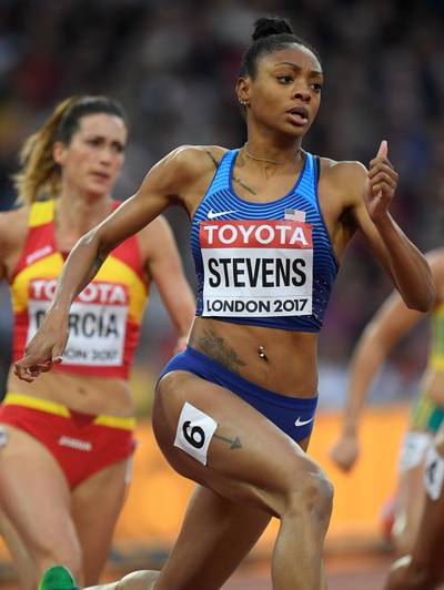 Dix-huit mois de suspension pour la sprinteuse américaine Stevens