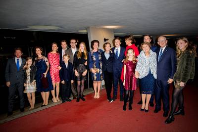 Koninklijke familie present op verjaardagsfeest prinses Margriet