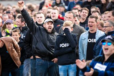 Boeren Agractie met tractoren naar Noordwijk