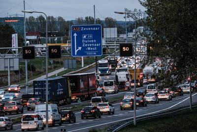 A12 bij Zevenaar opnieuw in file-top 10