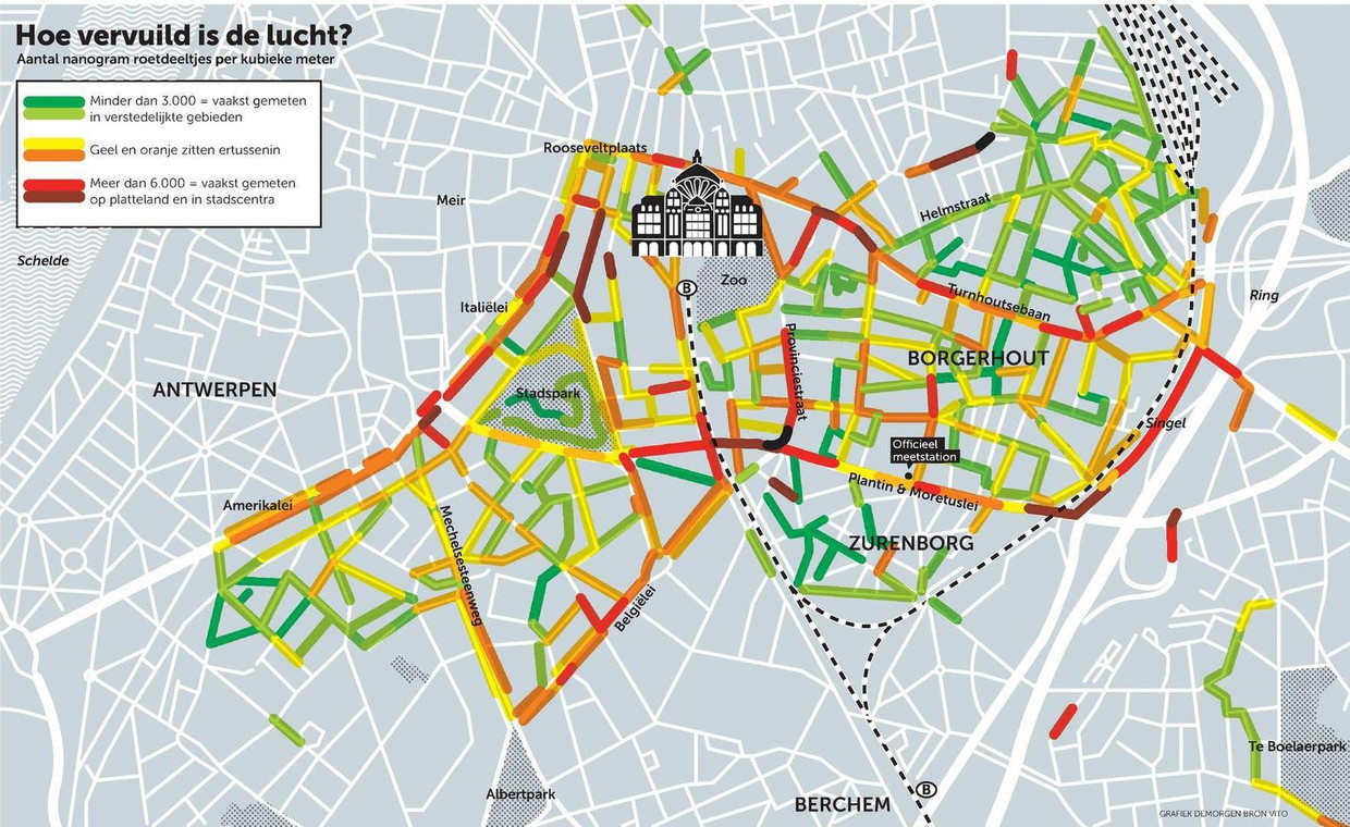 Zo Slecht Is De Luchtkwaliteit In Uw Straat In Antwerpen De Morgen