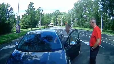 Man ‘met slok op’ rijdt door na aanrijding: dashcam filmt alles
