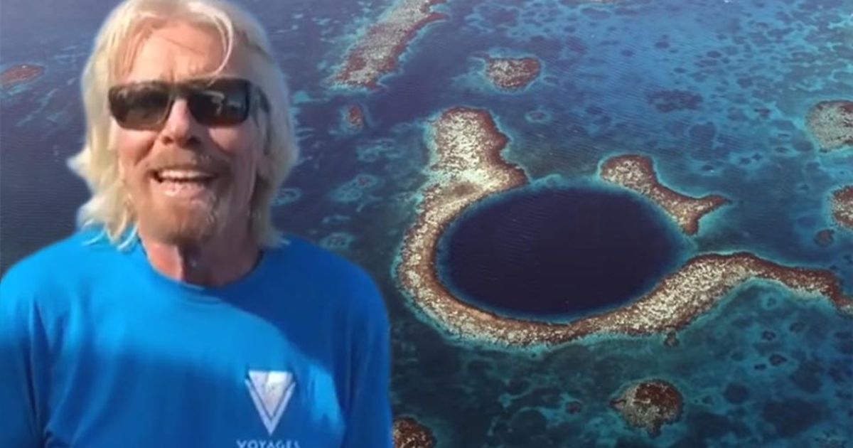 Richard Branson dook naar de bodem van het grootste ...