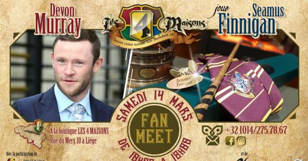 Alerte Potterhead Un Acteur D Harry Potter En Dedicace A Liege