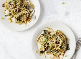 Net even anders: pasta met boerenkoolpesto