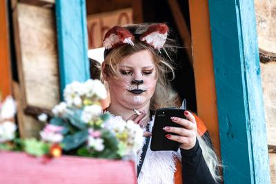 Afgeleid in de carnavalsoptocht