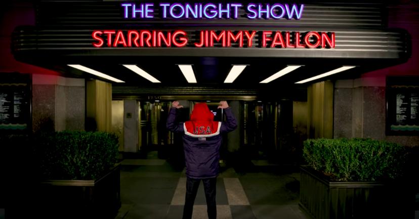 Ultrasnelle uitzendingen Jimmy Fallon tijdens Winterspelen