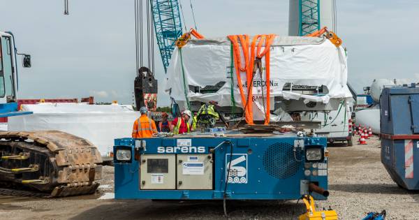Windpark Krammer is voor helft af