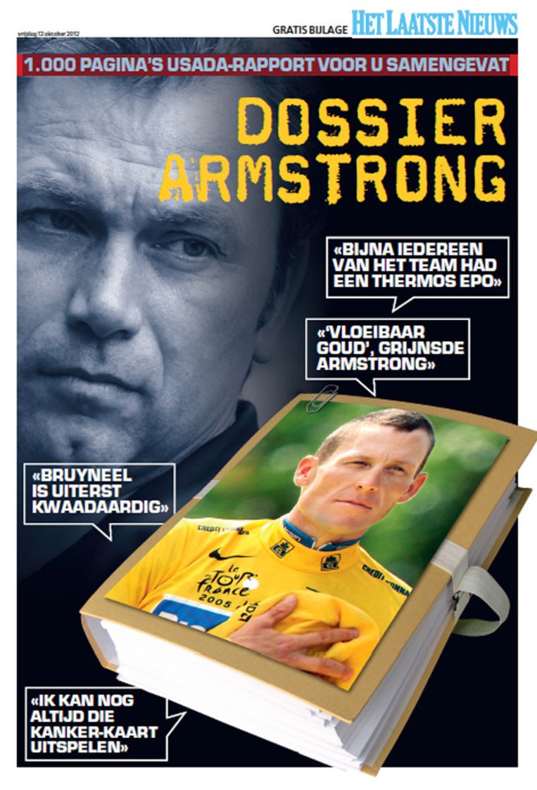 Gratis extra bijlage over dossier-Armstrong bij krant Het Laatste Nieuws | Wielrennen | Sport | HLN