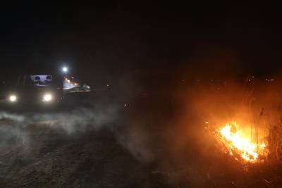 Brandstichting in de Harskamp: groot stuk bosschage in de as