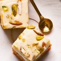 Witte chocolade-pistache fudge